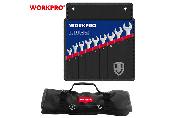 8-19mm Bộ cờ lê vòng miệng 9 chi tiết Workpro WP202502 8-19mm Bộ cờ lê vòng miệng 9 chi tiết Workpro WP202502