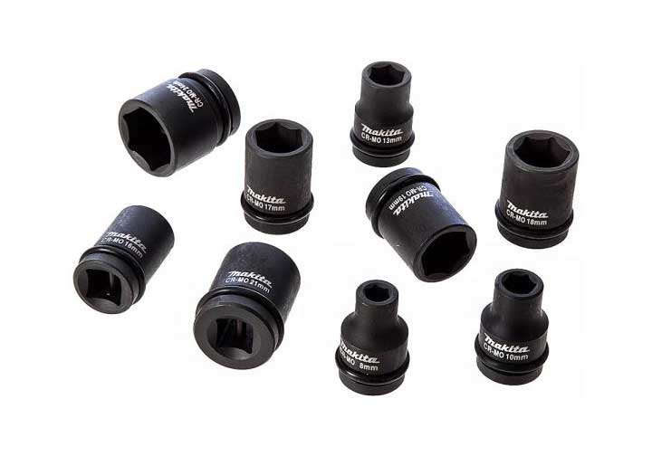 8-24mm Bộ đầu tuýp 1/2" 9 chi tiết Makita D-41517 8-24mm Bộ đầu tuýp 1/2" 9 chi tiết Makita D-41517
