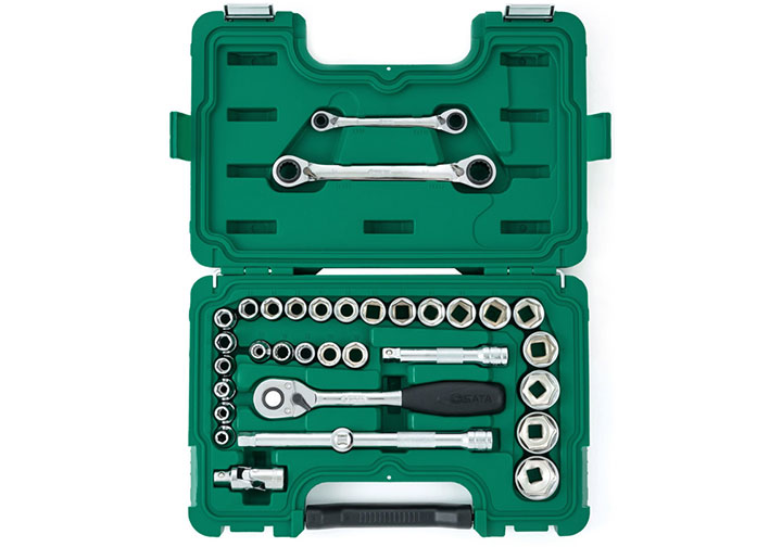 8-34mm Bộ tuýp 34 chi tiết 1/2" Sata 09-099 (09099) 8-34mm Bộ tuýp 34 chi tiết 1/2" Sata 09-099 (09099)