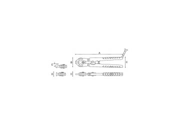 8" Kìm bấm cos Keiba C-C58 8" Kìm bấm cos Keiba C-C58