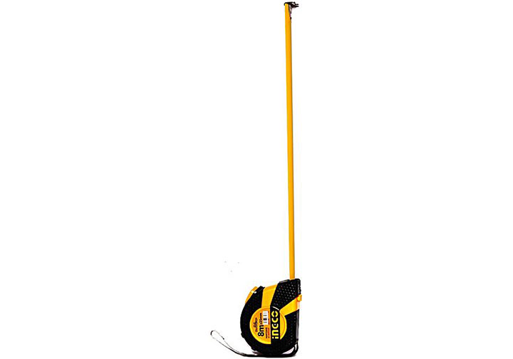 8mx25mm Thước cuộn thép nền vàng INGCO HSMT0808 8mx25mm Thước cuộn thép nền vàng INGCO HSMT0808