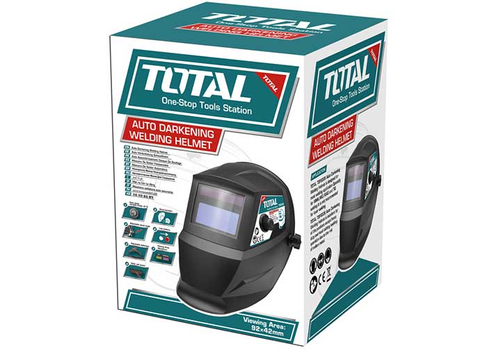 92x42mm Mặt nạ hàn tự động tối Total TSP9306 92x42mm Mặt nạ hàn tự động tối Total TSP9306