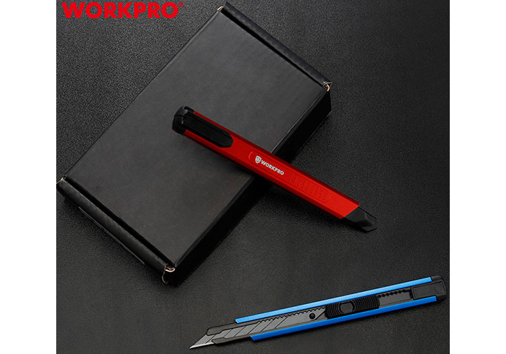 9mm Dao rọc giấy bằng nhôm Workpro WP212012 9mm Dao rọc giấy bằng nhôm Workpro WP212012