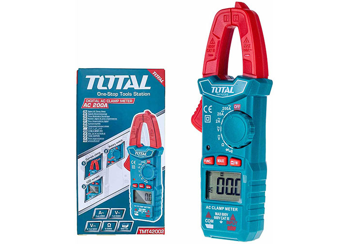 Ampe kìm đo dòng điện AC kỹ thuật số Total TMT42002 Ampe kìm đo dòng điện AC kỹ thuật số Total TMT42002
