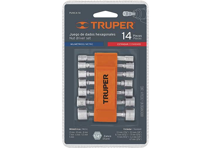 Bộ đầu vít bắn tôn có từ Truper 12844 (PUNCA-14) Bộ đầu vít bắn tôn có từ Truper 12844 (PUNCA-14)