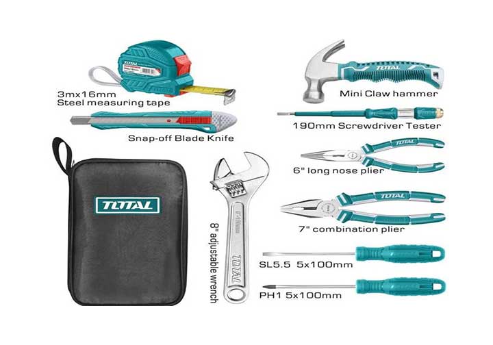 Bộ đồ nghề cầm tay 9 chi tiết Total THKTHP90096 Bộ đồ nghề cầm tay 9 chi tiết Total THKTHP90096