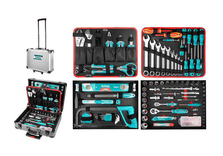 Bộ đồ nghề vali kéo 147 chi tiết Total THKTHP21476 Bộ đồ nghề vali kéo 147 chi tiết Total THKTHP21476