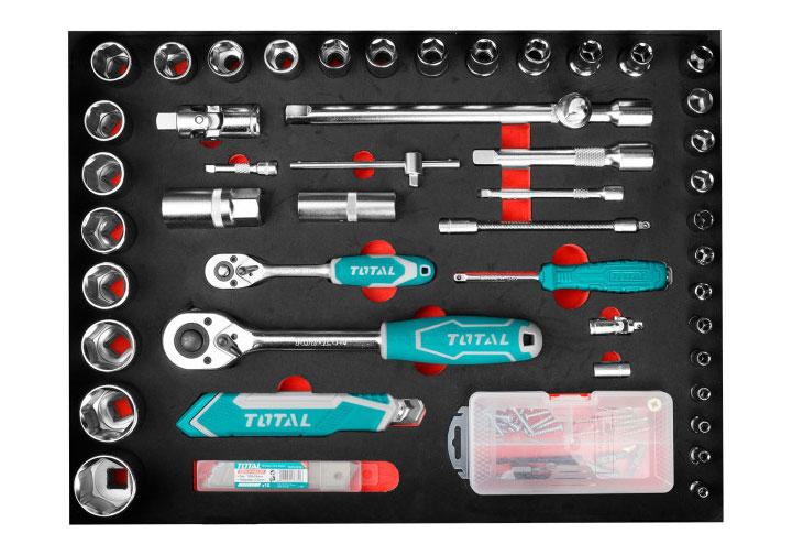 Bộ đồ nghề vali kéo 147 chi tiết Total THKTHP21476 Bộ đồ nghề vali kéo 147 chi tiết Total THKTHP21476