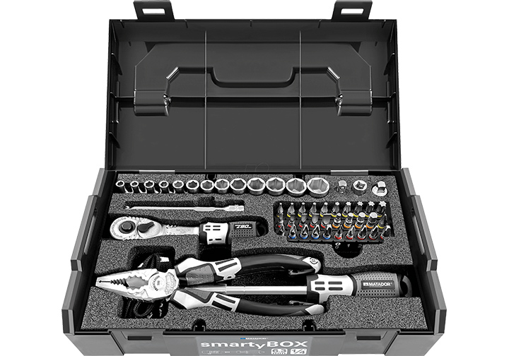 Bộ dụng cụ cầm tay 61 chi tiết Matador 81452115 Bộ dụng cụ cầm tay 61 chi tiết Matador 81452115
