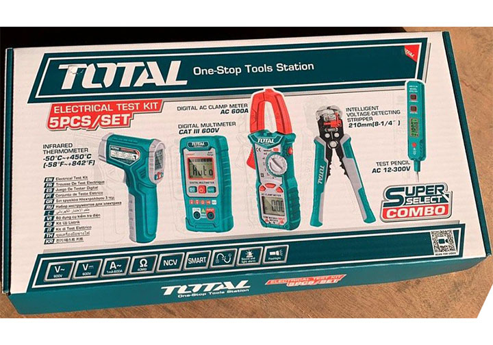 Bộ dụng cụ đo điện 5 chi tiết Total TOS23026 Bộ dụng cụ đo điện 5 chi tiết Total TOS23026