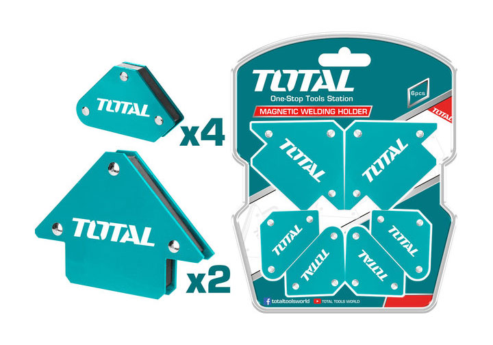Bộ ke góc nam châm hàn 3 góc Total TAMWH6002 Bộ ke góc nam châm hàn 3 góc Total TAMWH6002