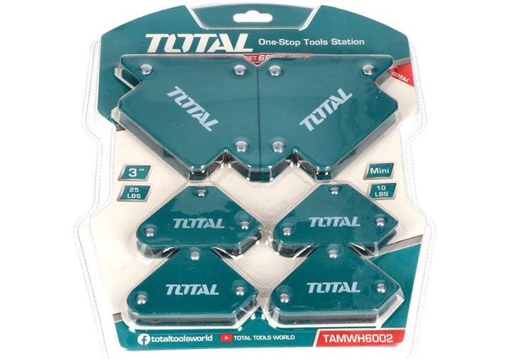 Bộ ke góc nam châm hàn 3 góc Total TAMWH6002 Bộ ke góc nam châm hàn 3 góc Total TAMWH6002