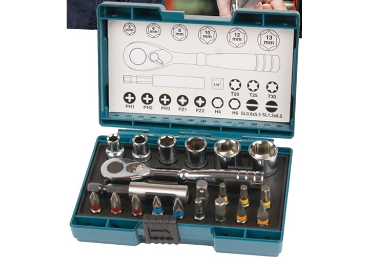 Bộ khẩu 21 chi tiết Makita B-54081 Bộ khẩu 21 chi tiết Makita B-54081