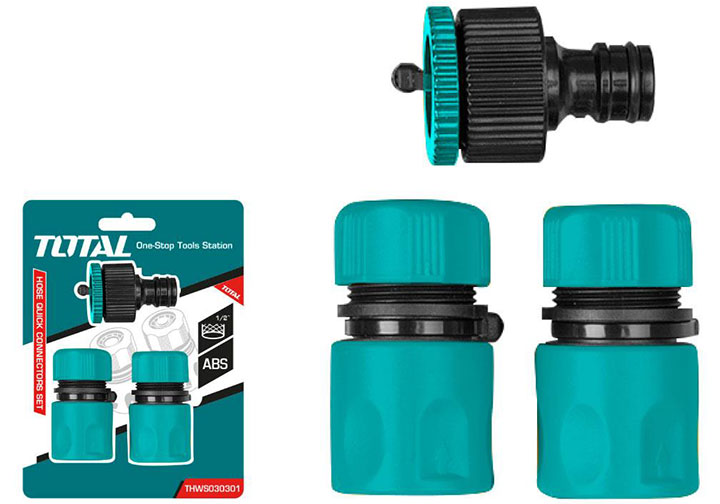 Bộ khớp nối cho máy xịt rửa 3 chi tiết Total THWS030301 Bộ khớp nối cho máy xịt rửa 3 chi tiết Total THWS030301