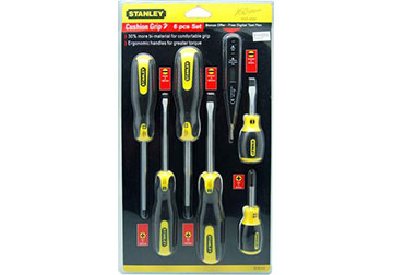 Bộ tô vít (6 cây tặng 1 tô vít thử điện) Stanley 92-002 Bộ tô vít (6 cây tặng 1 tô vít thử điện) Stanley 92-002