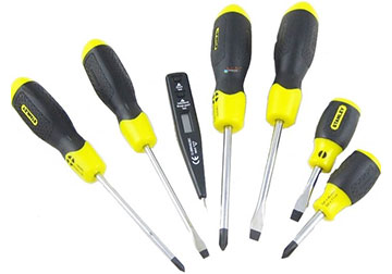 Bộ tô vít (6 cây tặng 1 tô vít thử điện) Stanley 92-002 Bộ tô vít (6 cây tặng 1 tô vít thử điện) Stanley 92-002