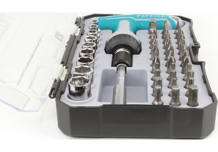 Bộ tuốc nơ vít chữ T 47 chi tiết Total TACSD30476 Bộ tuốc nơ vít chữ T 47 chi tiết Total TACSD30476