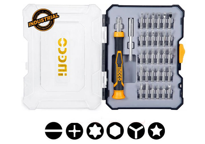 Bộ tuốc nơ vít chuẩn 32 chi tiết INGCO HKSDB0348 Bộ tuốc nơ vít chuẩn 32 chi tiết INGCO HKSDB0348