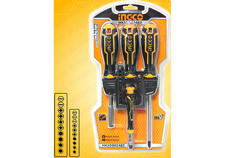 Bộ tuốc nơ vít đa năng 24 chi tiết Ingco HKSDB02482 Bộ tuốc nơ vít đa năng 24 chi tiết Ingco HKSDB02482
