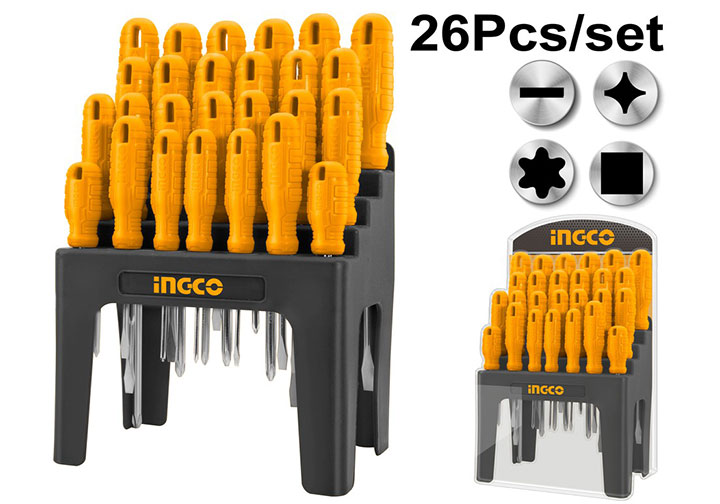 Bộ tuốc nơ vít đa năng 26 chi tiết Ingco HKSD2658 Bộ tuốc nơ vít đa năng 26 chi tiết Ingco HKSD2658