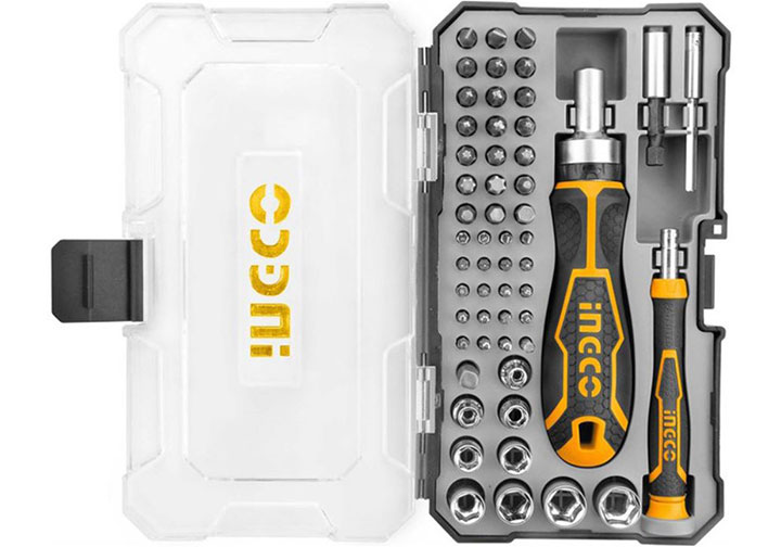 Bộ tuốc nơ vít đa năng 55 chi tiết Ingco HKSDB0558 Bộ tuốc nơ vít đa năng 55 chi tiết Ingco HKSDB0558
