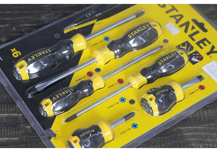 Bộ tuốc nơ vít đa năng 6 cây tặng kèm bút thử điện Stanley STMT66679 Bộ tuốc nơ vít đa năng 6 cây tặng kèm bút thử điện Stanley STMT66679