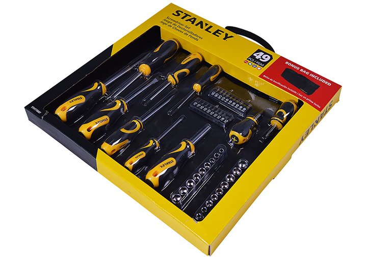 Bộ tuốc nơ vít đựng trong túi 49 chi tiết Stanley STHT70887M Bộ tuốc nơ vít đựng trong túi 49 chi tiết Stanley STHT70887M