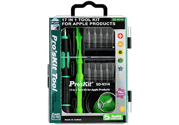 Bộ tuốc nơ vít sửa điện thoại 17 trong 1 Proskit SD-9314 Bộ tuốc nơ vít sửa điện thoại 17 trong 1 Proskit SD-9314