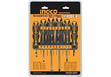 Bộ tuốc nơ vít (tô vít) 18 chi tiết INGCO HKSD1828 Bộ tuốc nơ vít (tô vít) 18 chi tiết INGCO HKSD1828