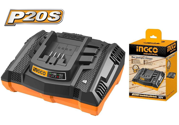 Đế sạc pin nhanh 20V Ingco FCLI2003 Đế sạc pin nhanh 20V Ingco FCLI2003