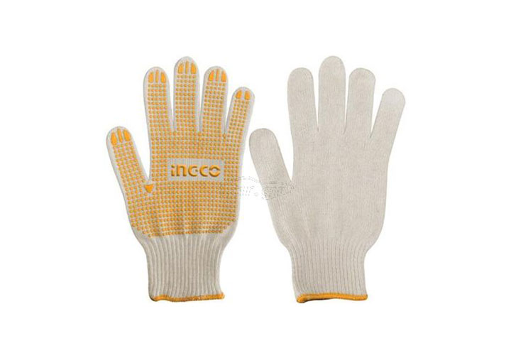 Găng tay dệt kim & có đốm chấm nhựa PVC INGCO HGVK05 Găng tay dệt kim & có đốm chấm nhựa PVC INGCO HGVK05