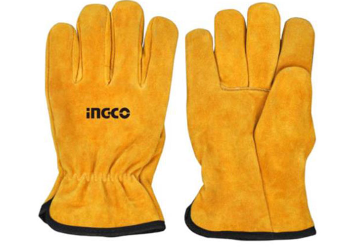 Găng tay vải da INGCO HGVC02 Găng tay vải da INGCO HGVC02
