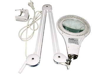 Kính lúp kẹp bàn có đèn led Proskit MA-1209Li Kính lúp kẹp bàn có đèn led Proskit MA-1209Li