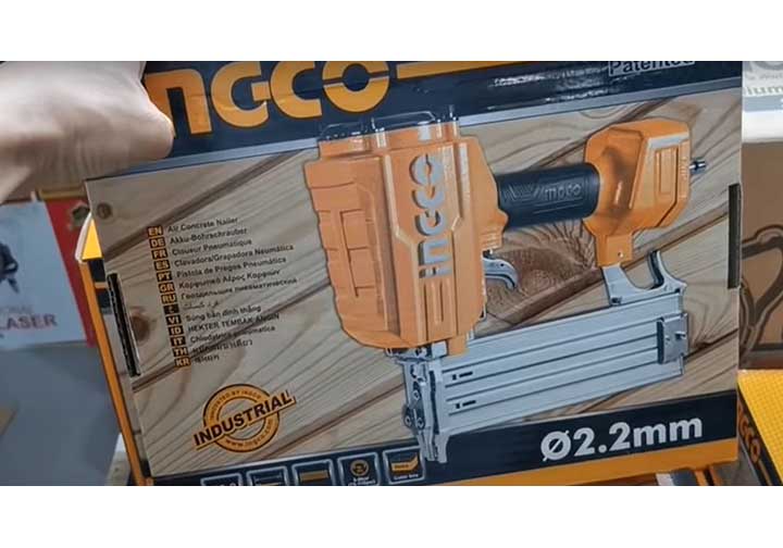 Máy bắn đinh bê tông ST64 dùng khí nén Ingco ACN18641 Máy bắn đinh bê tông ST64 dùng khí nén Ingco ACN18641