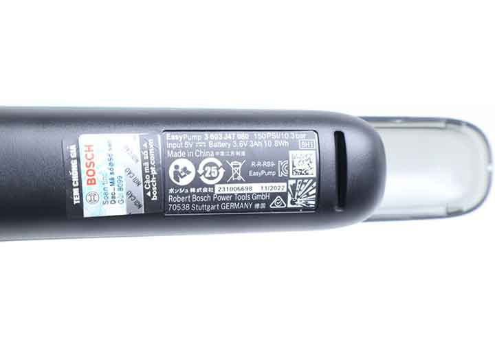 Máy bơm hơi mini dùng pin Easypump Bosch 0603947080 Máy bơm hơi mini dùng pin Easypump Bosch 0603947080