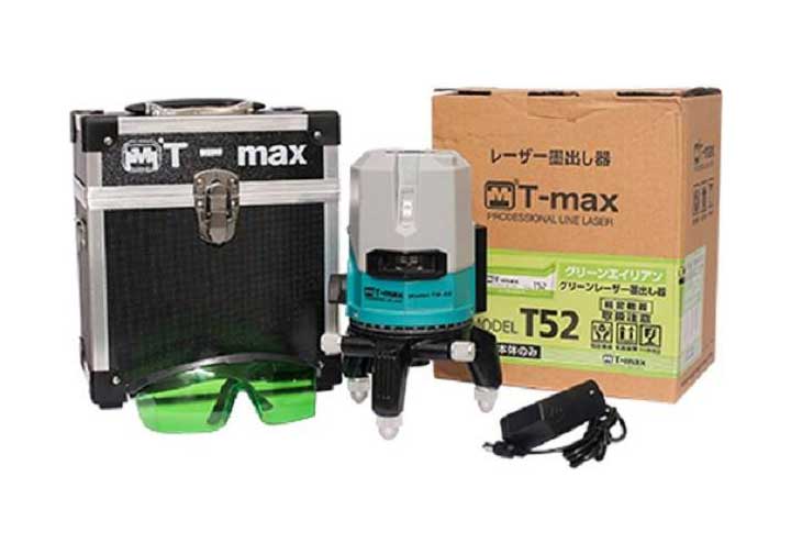 Máy cân mực 5 tia laser xanh T-Max T-52 Máy cân mực 5 tia laser xanh T-Max T-52