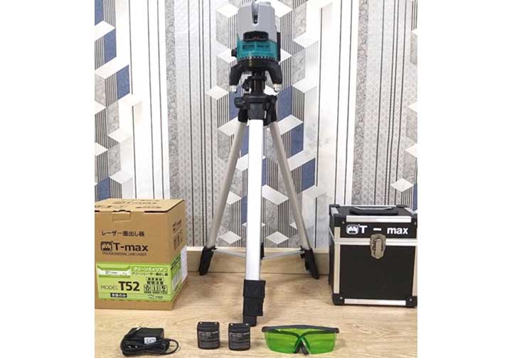 Máy cân mực 5 tia laser xanh T-Max T-52 Máy cân mực 5 tia laser xanh T-Max T-52