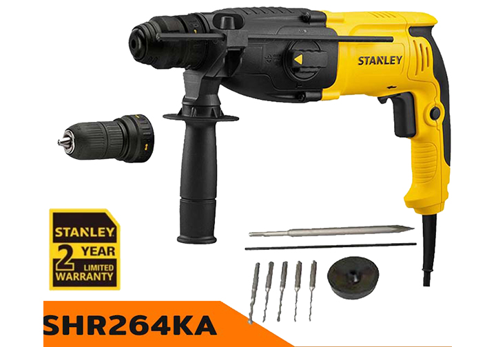 Máy khoan búa 800W Stanley SHR264KA Máy khoan búa 800W Stanley SHR264KA
