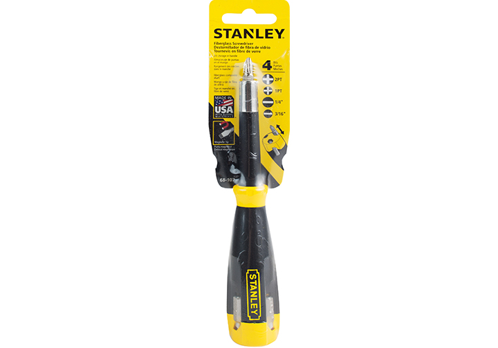 Tuốc nơ vít 4 đầu có nam châm Stanley STMT68107 (STMT68107-8) Tuốc nơ vít 4 đầu có nam châm Stanley STMT68107 (STMT68107-8)