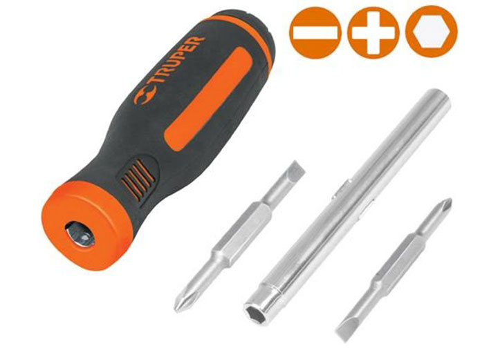 Tuốc nơ vít 6 đầu có từ Truper 14200 (DT-4) Tuốc nơ vít 6 đầu có từ Truper 14200 (DT-4)