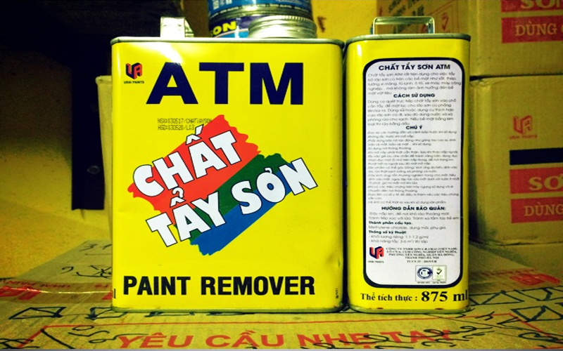 Sử dụng hóa chất tẩy sơn chuyên dụng